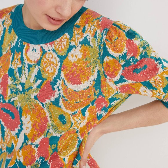 HTF Anthropologie Farm Rio Fruits Sweater - Picture 3 of 3